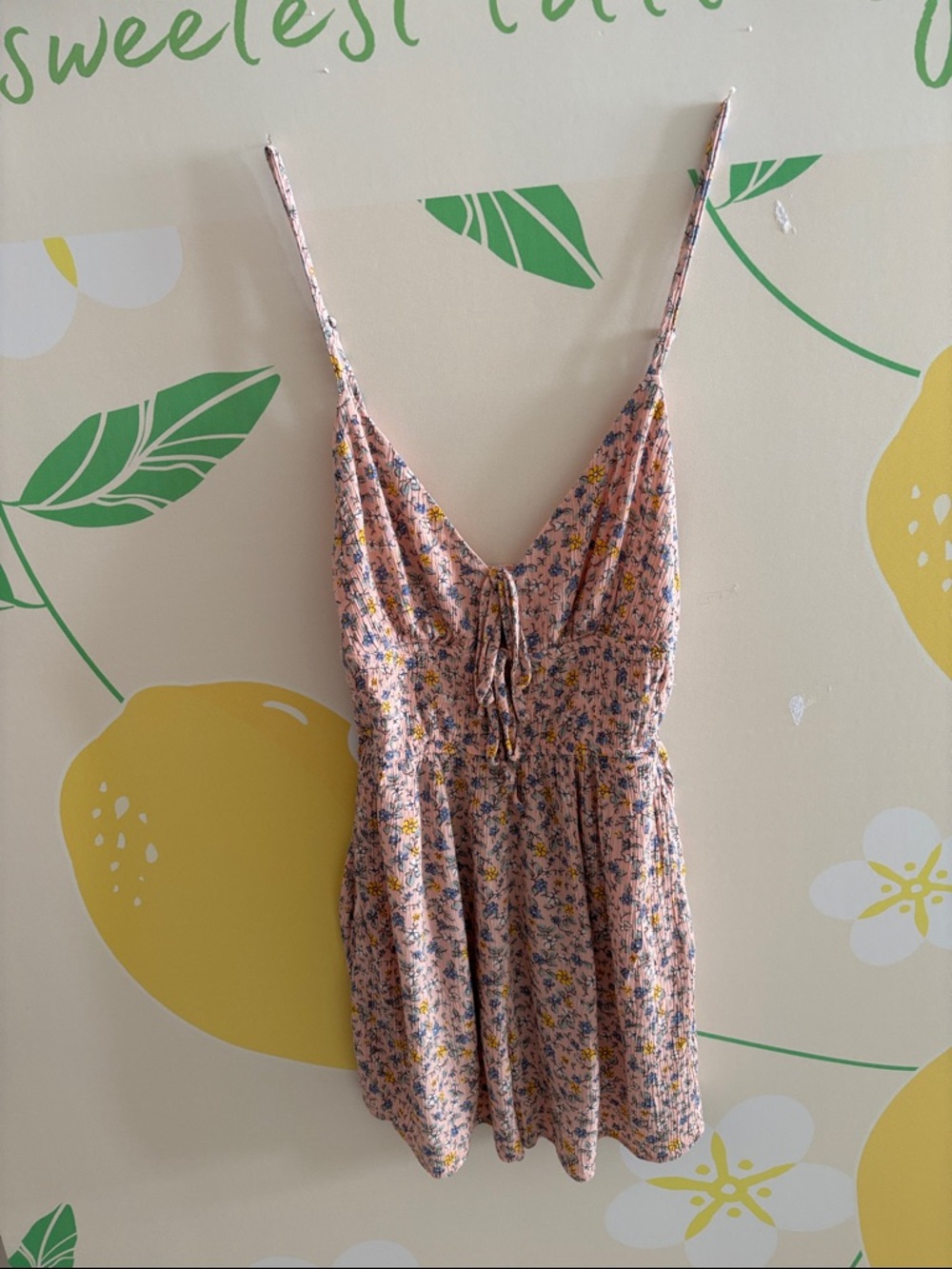 Aeropostale Dusty Pink Floral Strap Dress